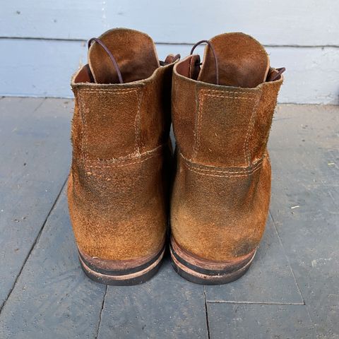 View photo of Old Scratch Boots Mark 1 in Seidel Tobacco Stampede Roughout