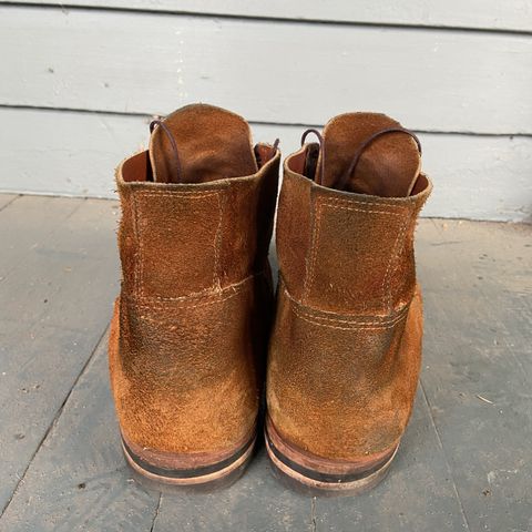 View photo of Old Scratch Boots Mark 1 in Seidel Tobacco Stampede Roughout