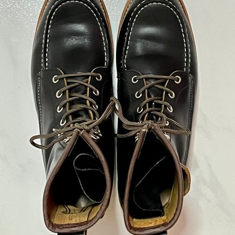 View photo of Red Wing 8-Inch Classic Moc in S.B. Foot Black Klondike