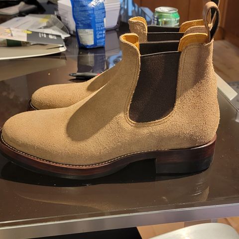 Search result thumbnail of Benzein The Seventh Chelsea Boot in Horween Natural Chromexcel Roughout