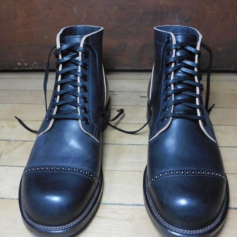 Viberg Service Boot in Maryam Black Horsebutt