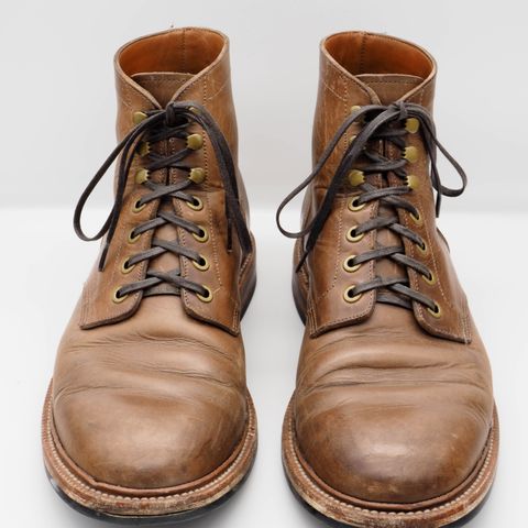 View photo of Grant Stone Diesel Boot in Horween Dune Chromexcel