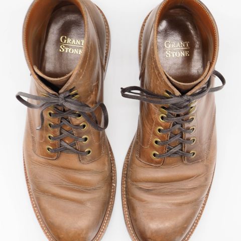 View photo of Grant Stone Diesel Boot in Horween Dune Chromexcel