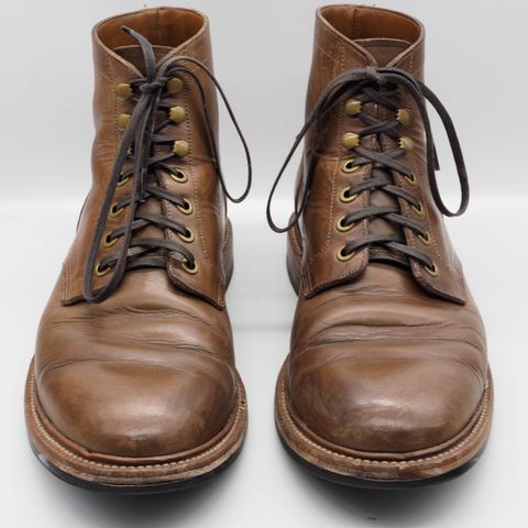 View photo of Grant Stone Diesel Boot in Horween Dune Chromexcel