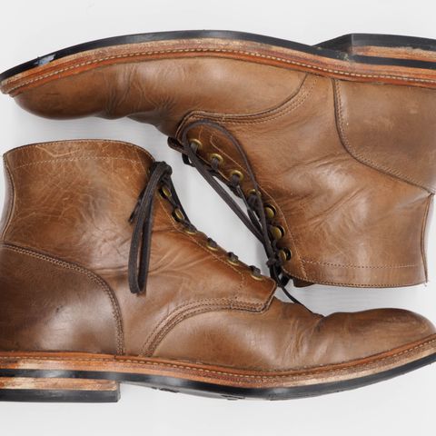 View photo of Grant Stone Diesel Boot in Horween Dune Chromexcel