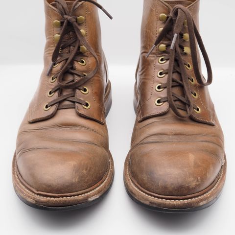 View photo of Grant Stone Diesel Boot in Horween Dune Chromexcel