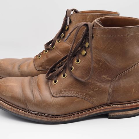 View photo of Grant Stone Diesel Boot in Horween Dune Chromexcel