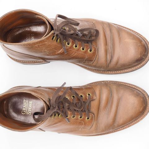 View photo of Grant Stone Diesel Boot in Horween Dune Chromexcel