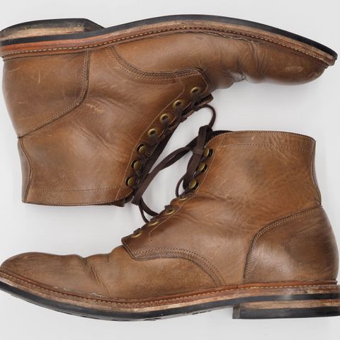 View photo of Grant Stone Diesel Boot in Horween Dune Chromexcel