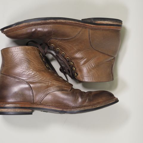 View photo of Grant Stone Diesel Boot in Horween Dune Chromexcel