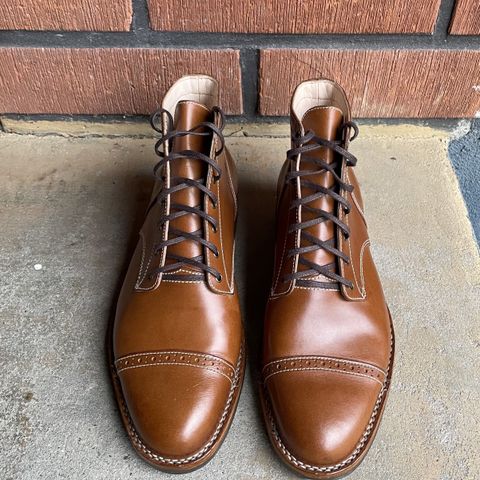 Aitta Handmade Brogue Cap Toe Service Boot