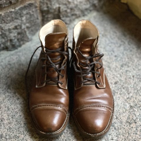 Aitta Handmade Brogue Cap Toe Service Boot