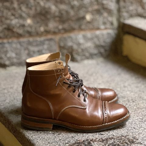 Aitta Handmade Brogue Cap Toe Service Boot