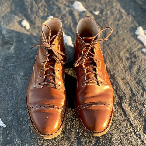 Aitta Handmade Brogue Cap Toe Service Boot