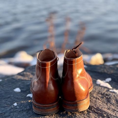 Aitta Handmade Brogue Cap Toe Service Boot