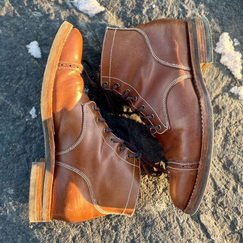 Aitta Handmade Brogue Cap Toe Service Boot