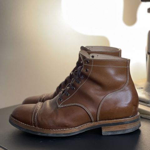 Aitta Handmade Brogue Cap Toe Service Boot