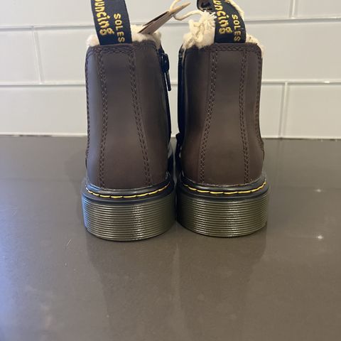 Dr. Martens Junior 2976 Faux Fur Lined Chelsea Boots