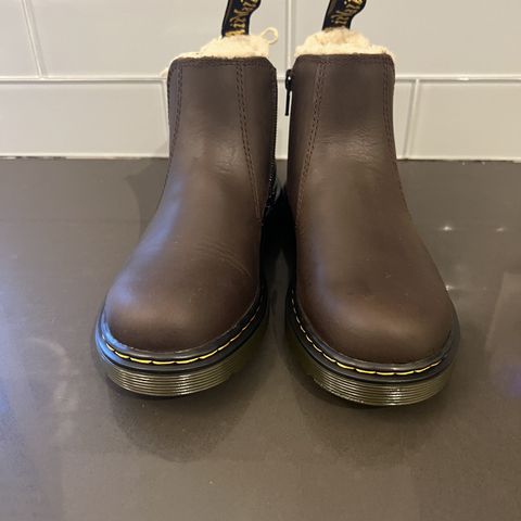 Dr. Martens Junior 2976 Faux Fur Lined Chelsea Boots