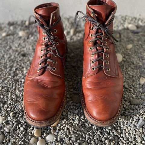 Search result thumbnail of White's MP-Sherman Plain Toe in Wickett & Craig Red Latigo