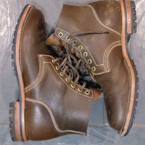 Search result thumbnail of Viberg Boondocker in Horween Olive Waxed Flesh