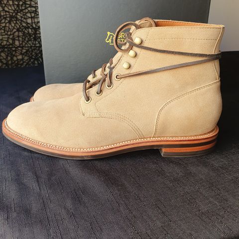 Search result thumbnail of Grant Stone Diesel Boot in C.F. Stead Tan Repello Calf Suede