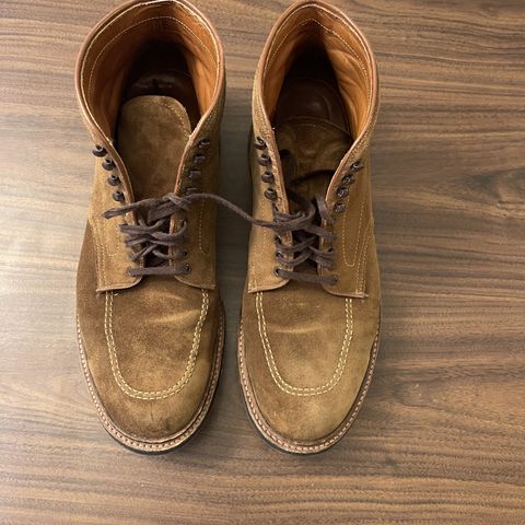 Search result thumbnail of Alden Indy Boot in C.F. Stead Snuff Repello Calf Suede