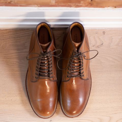Search result thumbnail of Viberg Service Boot in Horween Bourbon Shell Cordovan