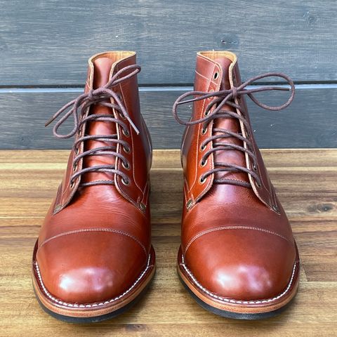 Midas Service Boot in Indonesian Medium Brown Pull Up