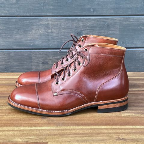 Midas Service Boot in Indonesian Medium Brown Pull Up