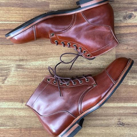 Midas Service Boot in Indonesian Medium Brown Pull Up