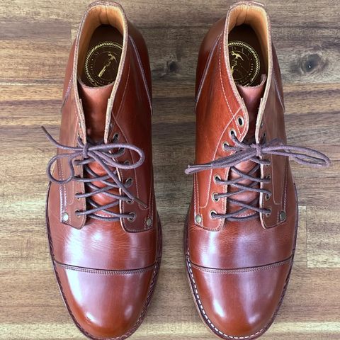 Midas Service Boot in Indonesian Medium Brown Pull Up