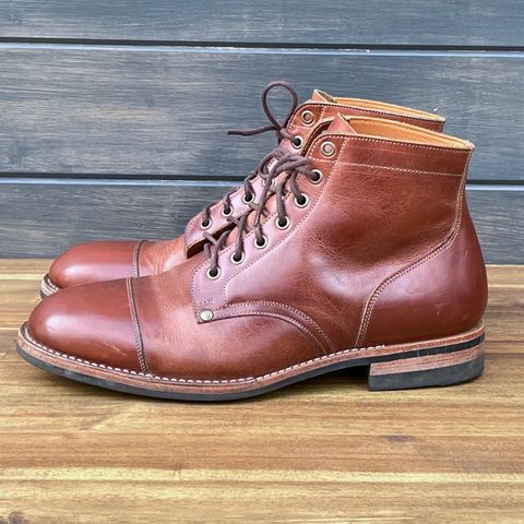 Midas Service Boot in Indonesian Medium Brown Pull Up