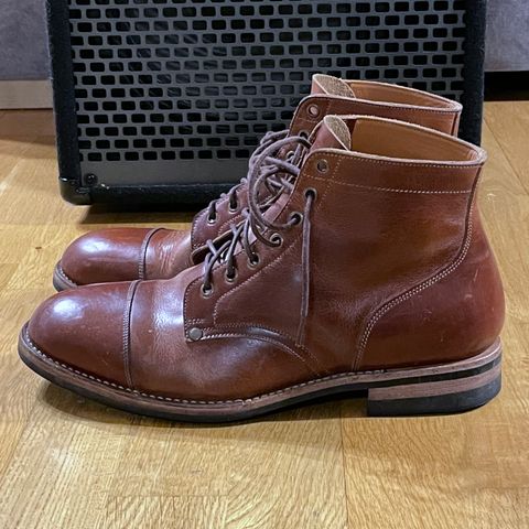 Midas Service Boot in Indonesian Medium Brown Pull Up