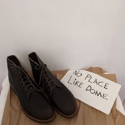 Red Wing Merchant in S.B. Foot Ebony Harness