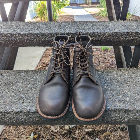 View photo of Red Wing Merchant in S.B. Foot Ebony Harness