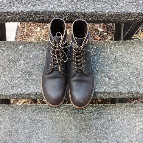 View photo of Red Wing Merchant in S.B. Foot Ebony Harness