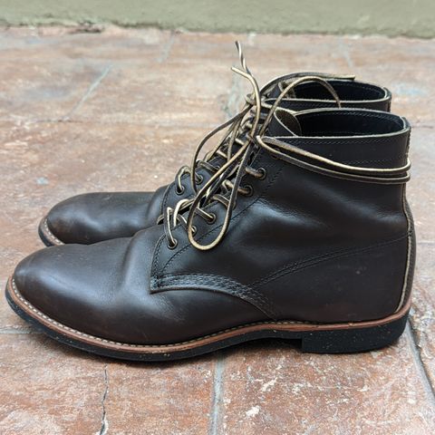 View photo of Red Wing Merchant in S.B. Foot Ebony Harness