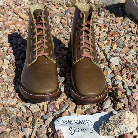 Search result thumbnail of John Lofgren M-43 Service Shoes in Shinki Olive Oiled Horsebutt