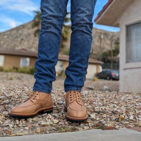 View photo of Grant Stone Ottawa Boot in Incas Natural Kangaroo