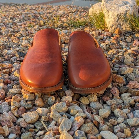 View photo of Viberg Slipper in Unknown Leather