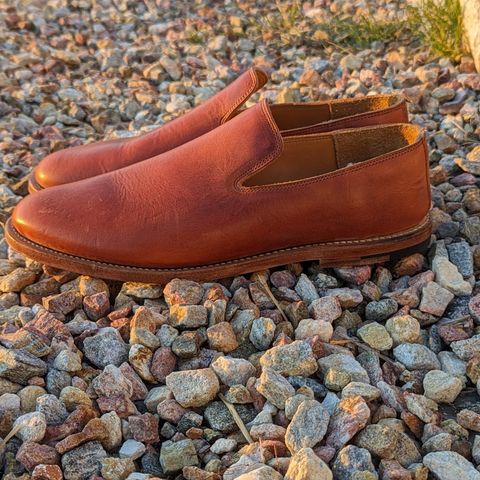 View photo of Viberg Slipper in Unknown Leather