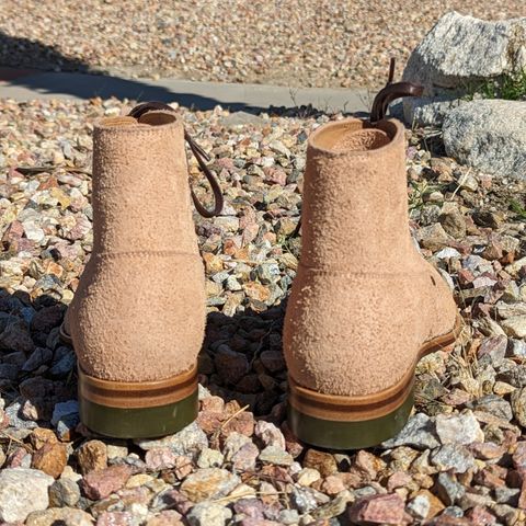 View photo of WM1978 French Army Boot in Tochigi Natural Roughout