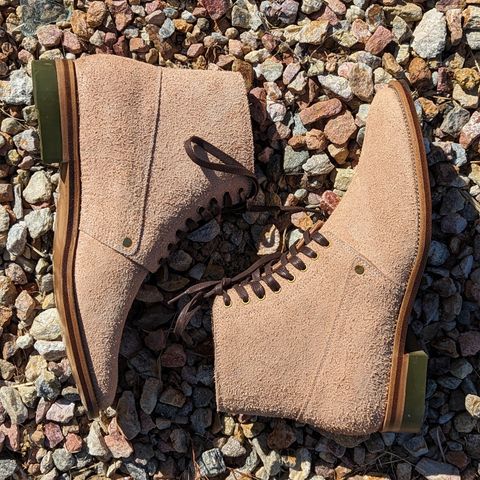 View photo of WM1978 French Army Boot in Tochigi Natural Roughout