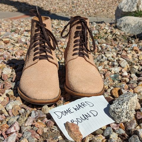 View photo of WM1978 French Army Boot in Tochigi Natural Roughout