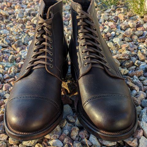 View photo of Viberg Service Boot BCT in C.F. Stead Husk Oiled Culatta