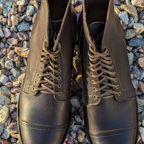 View photo of Viberg Service Boot BCT in C.F. Stead Husk Oiled Culatta