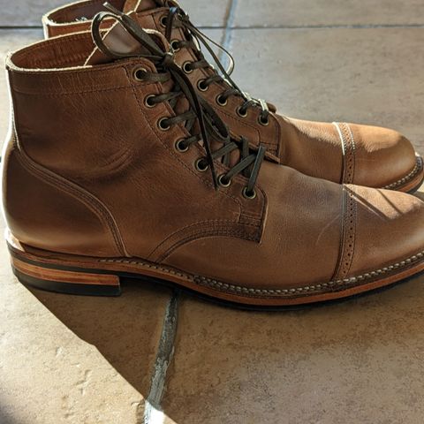 View photo of Viberg Service Boot BCT in Horween Natural Chromexcel