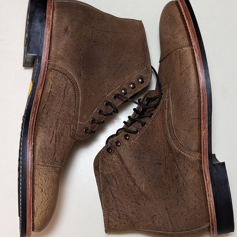 View photo of Oak Street Bootmakers Lakeshore Boot in C.F. Stead Gaucho Waxy Kudu