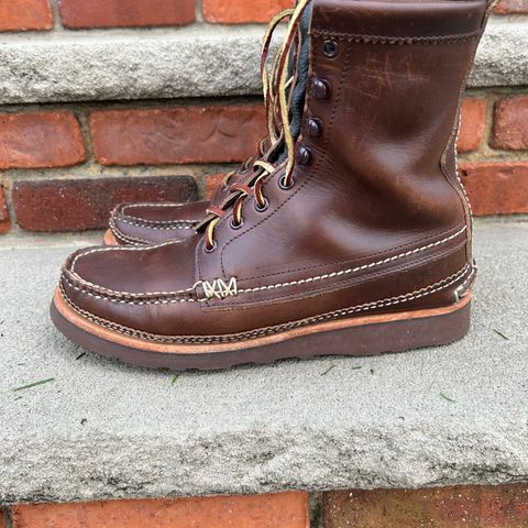 Yuketen Maine Guide DB Boots in Horween Brown Chromexcel